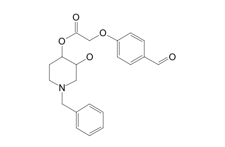 Acetic acid, (4-formylphenoxy)-, (3R,4R)-3-hydroxy-1-(phenylmethyl)-4-piperidinyl ester