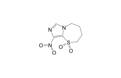 Imidazo[5,1-b][1,3]thiazepine, 2,3,4,5-tetrahydro-9-nitro-, 1,1-dioxide