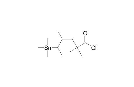 (4rs,5rs)-2,2,4-trimethyl-5-trimethylstannylhexanoyl chloride