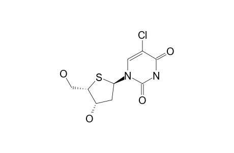 5-chloro-1-[(2R,4S,5S)-4-hydroxy-5-methylol-tetrahydrothiophen-2-yl]pyrimidine-2,4-quinone