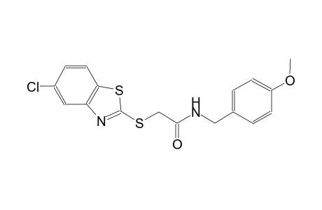 2-[(5-chloro-1,3-benzothiazol-2-yl)sulfanyl]-N-(4-methoxybenzyl)acetamide