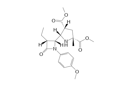 (2R,4R,5S)-5-[(2R,3R)-3-Ethyl-1-(4-methoxy-phenyl)-4-oxo-azetidin-2-yl]-2-methyl-pyrrolidine-2,4-dicarboxylic acid dimethyl ester