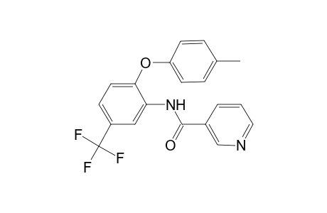N-[2-(4-methylphenoxy)-5-(trifluoromethyl)phenyl]nicotinamide