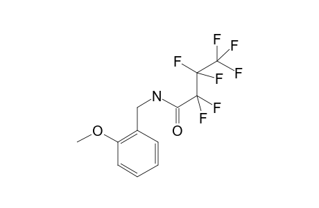 2-Methoxybenzylamine, N-heptafluorobutyryl-