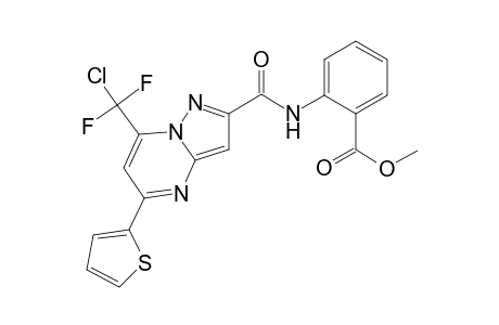 benzoic acid, 2-[[[7-(chlorodifluoromethyl)-5-(2-thienyl)pyrazolo[1,5-a]pyrimidin-2-yl]carbonyl]amino]-, methyl ester