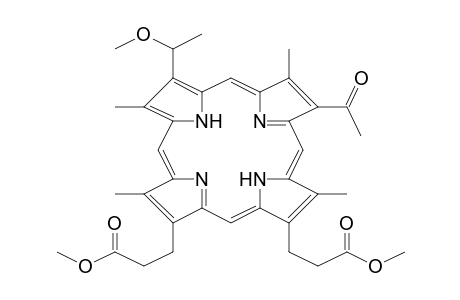 8-Acetyl-3-(1-methoxyethyl)-deuteroporphyrin-ix dimethyl ester