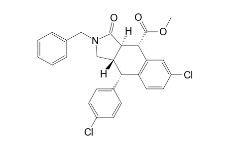 methyl (3aR,4S,9S,9aS)-2-benzyl-6-chloro-9-(4-chlorophenyl)-3-oxo-3a,4,9,9a-tetrahydro-1H-benzo[f]isoindole-4-carboxylate