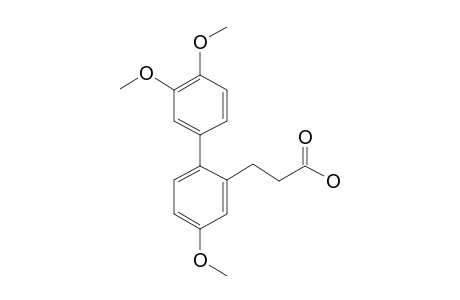 3-Phenylpropionic acid, 5-methoxy-2-[3,4-dimethoxyphenyl]-