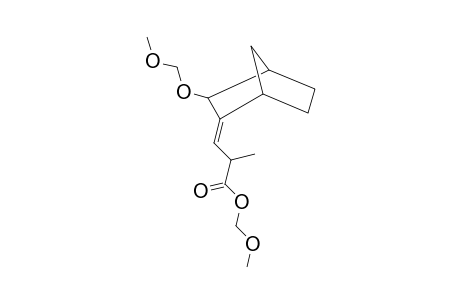 Propanoic acid, 2-methyl-3-(3-methoxymethoxybicyclo[2.2.1]heptan-2-ylidene)-, methoxymethyl ester