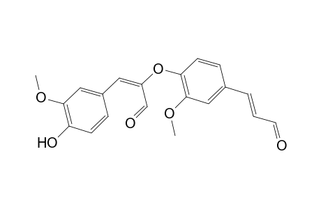 Cinnamaldehyde, .alpha.-[4-(2-formylvinyl)-2-methoxyphenoxy]-4-hydroxy-3-methoxy-