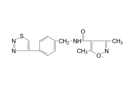 3,5-dimethyl-N-[p-(1,2,3-thiadiazol-4-yl)benzyl]-4-isoxazolecarboxamide