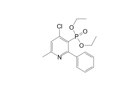 4-chloro-3-diethoxyphosphoryl-6-methyl-2-phenylpyridine