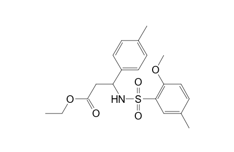 benzenepropanoic acid, beta-[[(2-methoxy-5-methylphenyl)sulfonyl]amino]-4-methyl-, ethyl ester