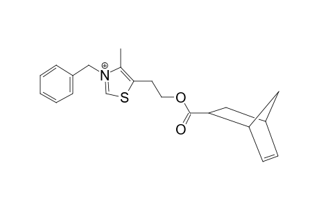 3-Benzyl-5-[2-(bicyclo[2.2.1]hept-5-ene-2-carbonyloxy)-ethyl]-4-methyl-thiazol-3-ium