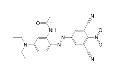 N,N-Diethyl-3-acetamido-4-(3,5-dicyano-4-nitrophenylazo)aniline