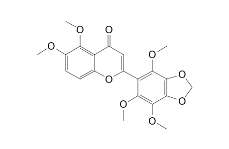 5,6,2',5',6'-PENTAMETHOXY-3',4'-METHYLENEDOXYFLAVONE