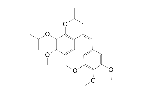 (Z)-1-[3',4',5'-TRIMETHOXYPHENYL]-2-[2'',3''-DI-[(ISOPROPYL)-OXY]-4''-METHOXYPHENYL]-ETHENE