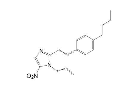 2-(p-butylstyryl)-5-nitro-1-propenylimidazole