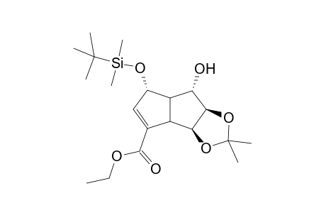 (7R,8S)-4-endo-[(tert-Butyldimethylsilyl)oxy]-2-carbethoxy-7,8-(isopropylidenedioxy)bicyclo[3.3.0]oct-2-en-6-ol