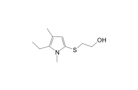 2-[2'-(Hydroxyethyl)thio]-1,4-dimethyl-5-ethylpyrrole