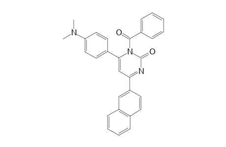 1-Benzoyl-6-(4-[dimethylamino]phenyl)-4-(naphthalen-2-yl)pyrimidin-2(1H)-one