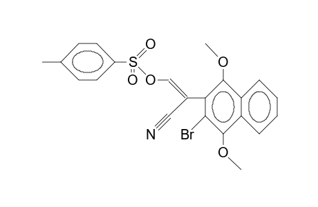 3-Bromo-1,4-dimethoxy.alpha.-[[[(4-methylphenyl)-sulfonyl]-oxy]-methylene]-2-naphthalene-acetonitrile