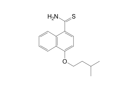 4-(isopentyloxy)thio-1-naphthamide