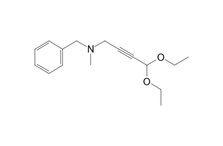 2-BUTYNAL, 4-/N-METHYLBENZYLAMINO/-, DIETHYL ACETAL