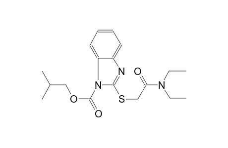 1H-benzimidazole-1-carboxylic acid, 2-[[2-(diethylamino)-2-oxoethyl]thio]-, 2-methylpropyl ester