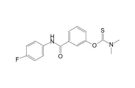 Carbamothioic acid, dimethyl-, o-[3-[[(4-fluorophenyl)amino]carbonyl]phenyl] ester