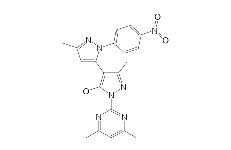 1-(4,6-DIMETHYLPYRIMIDIN-2-YL)-1'-(4-NITROPHENYL)-3,3'-DIMETHYL-(4,5'-BIPYRAZOL)-5-OL