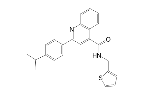 2-(4-isopropylphenyl)-N-(2-thienylmethyl)-4-quinolinecarboxamide