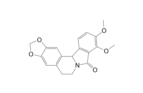 (.+-.)-5,12b-Dihydro-9,10-dimethoxy-1,3-dioxolo[4,5-g]isoindolo[1,2-a]isoquinolin-8(6H)-one