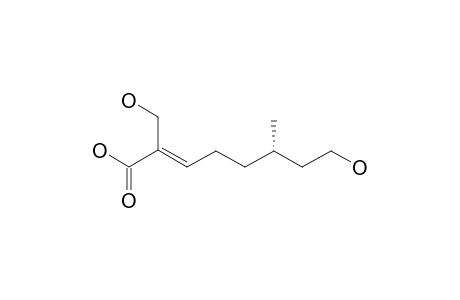 (2E,6S)-8-HYDROXY-2-HYDROXYMETHYL-6-METHYL-2-OCTENOIC-ACID