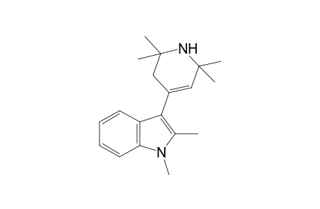 1,2-dimethyl-3-(1,2,3,6-tetrahydro-2,2,6,6-tetramethyl-4-pyridyl)indole