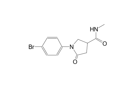 1-(4-bromophenyl)-N-methyl-5-oxo-3-pyrrolidinecarboxamide