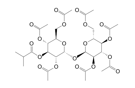 .alpha.-D-Glucopyranose, 1-o-(3-o-(2-methylpropanoyl)-.alpha.-D-glucopyranosyl), heptaacetate