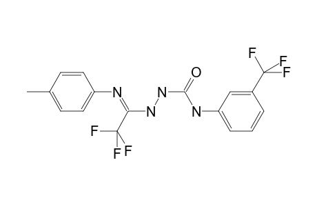 1-[2,2,2-trifluoro-N'-(4-methylphenyl)ethanimidamido]-3-[3-(trifluoromethyl)phenyl]urea