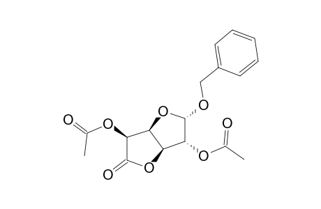 Benzyl 2,5-di-o-acetyl-.alpha.-D-glucofuranosidurono-6,3-lactone