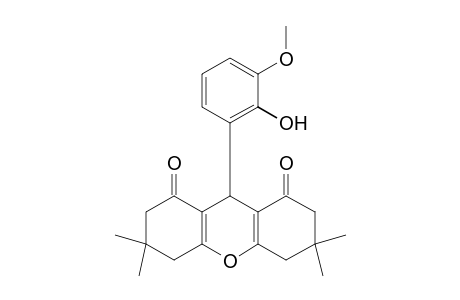 9-(2-hydroxy-3-methoxyphenyl)-3,4,6,7-tetrahdro-3,3,6,6,-tetramethylxanthene-1,8(2H,5H)-dione