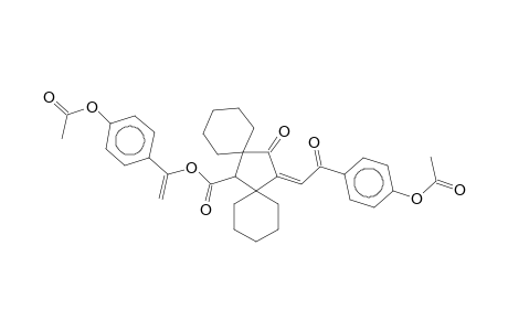 2-OXATRISPIRO[4.0.5.2.5.0]NONADEC-3-EN-1,12-DIONE, 13-(Z)-(4-ACETOXYBENZOYLMETHYLENE)-3-(4-ACETOXYPHENYL)-