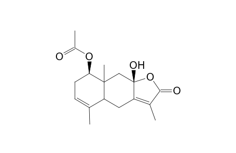 1.beta.-Acetoxy-8-hydroxy-eudesma-3,7(11)-dien-8-olide