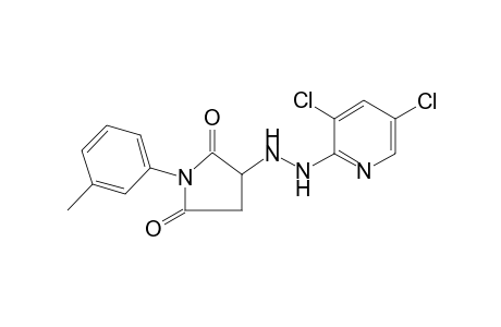 3-[(3,5-dichloro-2-pyridinyl)hydrazo]-1-(3-methylphenyl)pyrrolidine-2,5-dione