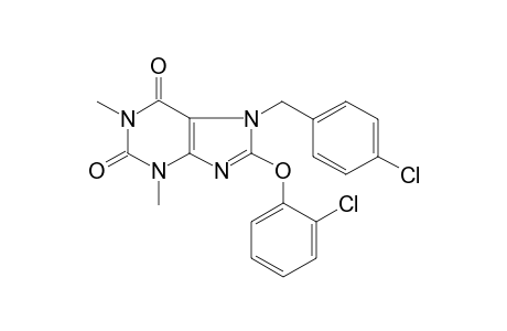 7-(4-Chlorobenzyl)-8-(2-chlorophenoxy)-1,3-dimethyl-3,7-dihydro-1H-purine-2,6-dione