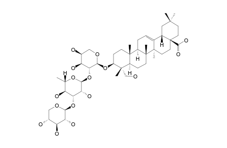 3-O-(BETA-D-XYLOPYRANOSYL)-(1->3)-ALPHA-L-RHAMNOPYRANOSYL-(1->2)-ALPHA-L-ARABINOPYRANOSYL-HEDERAGENIN