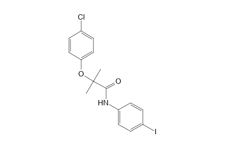 2-(p-chlorophenoxy)-4'-iodo-2-methylpropionanilide