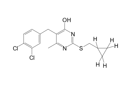 2-[(cyclopropylmethyl)thio]-5-(3,4-dichlorobenzyl)-6-4(3H)-pyrimidinone