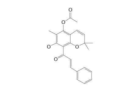 8-Cinnamoyl-5,7-dihydroxy-2,2,6-trimethylchromene, ac derivative