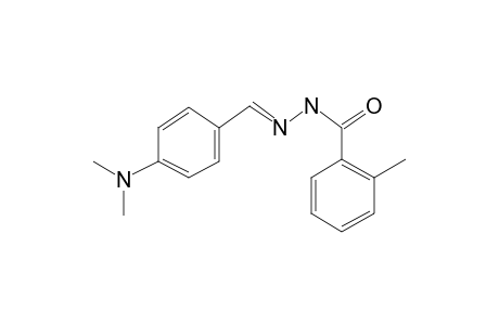 p-Dimethylaminobenzaldehyde o-toluoylhydrazone