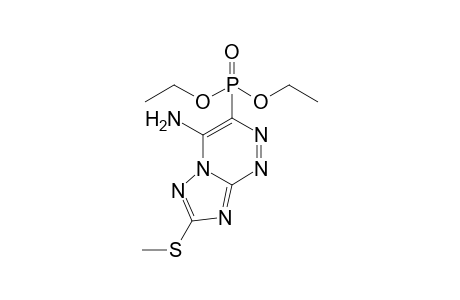 4-AMINO-7-METHYLMERCAPTO-[1,2,4]-TRIAZOLO-[3,2-C]-[1,2,4]-TRIAZIN-3-YL-PHOSPHONIC-ACID-DIETHYLESTER